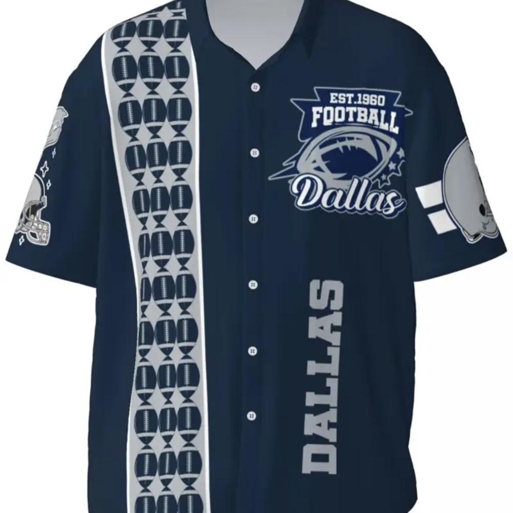 Dallas Football Themed Navy Shirt